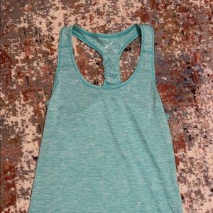 teal tank top